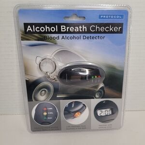 Alcohol Breath Checker Keychain with Timer NEW SEALED